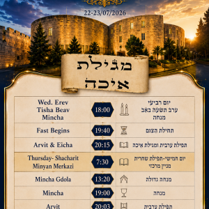 תשעה באב- Tisha B'Av